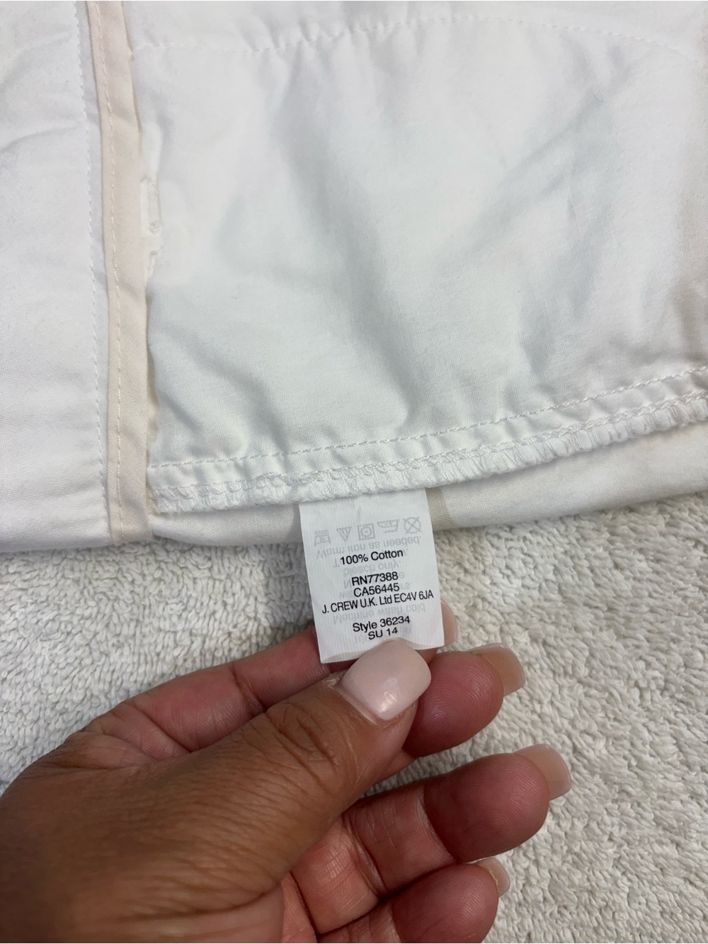 J. Crew White Cotton Shorts with Clean Waistband - Picture 7 of 9